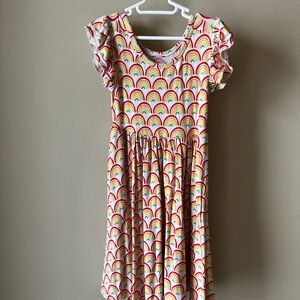 Rainbow Little Sleepies Bamboo Dress